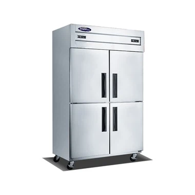 Congelador vertical comercial de zona dupla de 4-portas